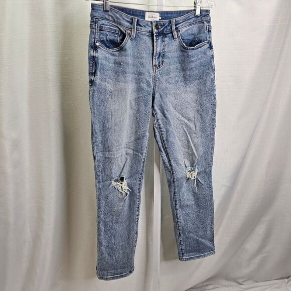 Bohme Distressed Straight Leg Jeans Size 28 - Picture 2 of 7